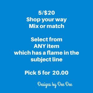 🔥 5 for $20 Mix or Match🔥
